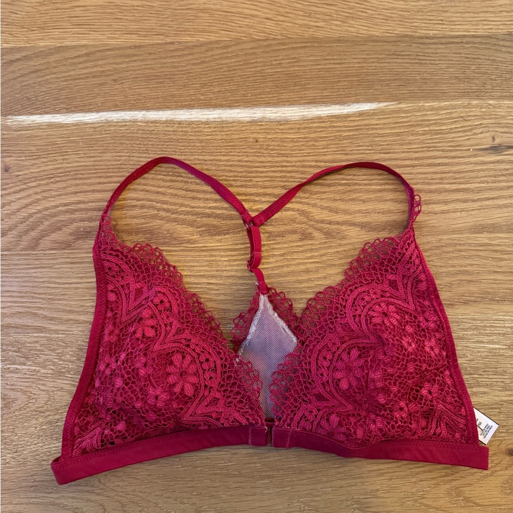Victoria's Secret Lace Bralette in Rich Burgundy